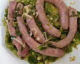 Foto del paso 2 de la receta: Salchichas al verdeo con Roquefort, acompañadas con arroz