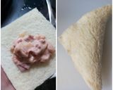 Foto langkah ke 2 dari resep Roti goreng mayonaise daging asap.