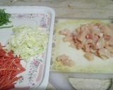 A picture of step 1 of Alfredo fusion pasta.