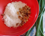 Foto del paso 3 de la receta: Niños envueltos con hojas de remolacha con carne de cerdo