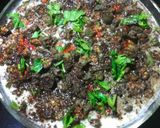 A picture of step 7 of Bhindi ka raita.