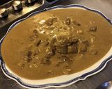 Une image de l'étape 12 de Boeuf aux épices,cacahuètes et lait de coco.