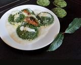 Foto del paso 8 de la receta: Sorrentinos de kale rellenos con carne (posta rosada)