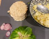 A picture of step 2 of Egg and Radish Toasts.