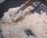 A picture of step 3 of Ground rice flour modak.