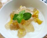Hình bước làm 2 của món Sữa chua hạt đác rim thơm 🍧🍨