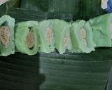 Foto langkah ke 6 dari resep Es Pisang Hijau Topping Es Krim.