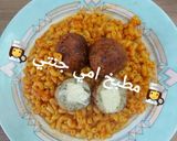 صورة لخطوة 4 من وصفة معكرونة مع كرات دجاج محشي جبن