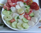 A picture of step 1 of Veg simple salad.