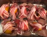 Baconnel, őszibarackkal rakott csirke recept fázis 3 fotója