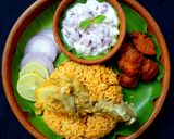 A picture of step 11 of Ambur chicken biryani.