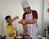 A picture of step 2 of Chocolate modak.
