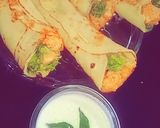 A picture of step 13 of Chicken shawarma roll with homemade peta bread.