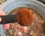 A picture of step 5 of Beef cubes and rice.