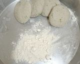 A picture of step 2 of Bajra Aloo Ki Roti.