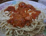 A picture of step 2 of Taliya/macaroni da miya.