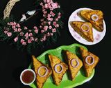 A picture of step 8 of Bread Pakoda.