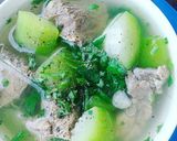 Hình bước làm 3 của món Canh bí xanh xương heo