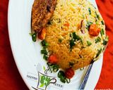 A picture of step 6 of Scallion Jollof Rice.