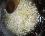 A picture of step 1 of Rice with mince meat sauce.