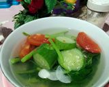 Foto langkah ke 3 dari resep 424.Sayur Bening Bayam Ketimun.