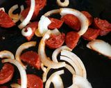 A picture of step 2 of Vickys Chorizo & Chicken Risotto, GF DF EF SF NF.