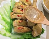Hình bước làm 5 của món Gà hấp gừng, nước sốt gừng
