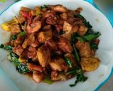 Foto langkah ke 2 dari resep Tumis pokcoy (udang,tahu,tempe) saus tiram.