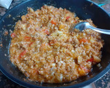Foto del paso 3 de la receta: Patatas rellenas de carne y jamón