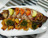Foto del paso 3 de la receta: Costillas churrasco de cerdo con manzanas y verduras