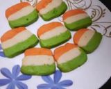 A picture of step 8 of Tri Color Cookies.