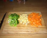 A picture of step 4 of Chicken Fried Rice.