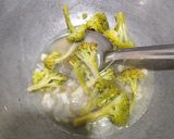 A picture of step 1 of Broccoli soup.