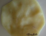 A picture of step 5 of Rasgulla stuffed Peda.