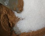 A picture of step 2 of Aate (wheat flour) ka halwa.