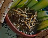 A picture of step 6 of Haryali or Chutney kaleji.