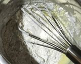 A picture of step 3 of Japanese Souffle Pancakes.