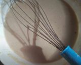 A picture of step 4 of Cinamon fluffy pancakes#4weekchallenge.