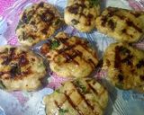 A picture of step 21 of #Chiken_grill_bite_in_Puff #spoon.With#Lentil_Soup.