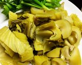 Hình bước làm 1 của món Lòng Non Xào Cải Chua