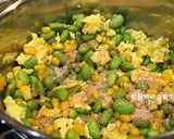 A picture of step 6 of Edamame, Corn, and Egg Stir-Fry.