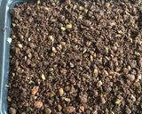 A picture of step 7 of Eggless Coffee Chocolate cake with Nut Crumb.