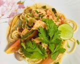 รูปขั้นตอนการทำที่ 2 ของ สปาเก็ตตี้ต้มยำกุ้ง