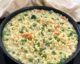 Une image de l'étape 3 de Coquillettes à la crème.