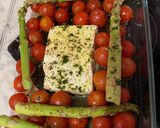 Foto del paso 2 de la receta Pasta con feta, tomates cherry y espárragos verdes al horno