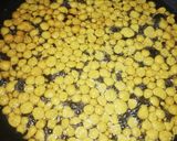 A picture of step 2 of Boondi Laddu.