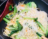 Hình bước làm 3 của món Cơm chayMì bún xào rau củCanh mướp nấmChả giò chay