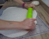 A picture of step 4 of Octopus Empanada.