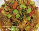 Foto langkah ke 10 dari resep Ayam Pedas Masak Kemangi Pete.