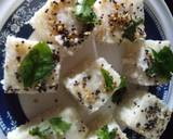 White dhokla recipe step 5 photo